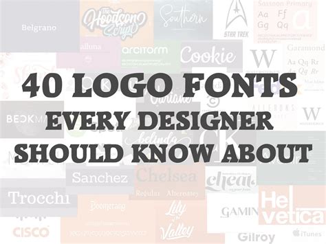 40 Logo Fonts Every Designer Should Know About | Design Blog