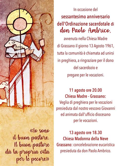 Sessantesimo Anniversario Di Ordinazione Sacerdotale Di Don Paolo