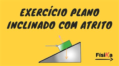 Exercício De Plano Inclinado Com Atrito Youtube