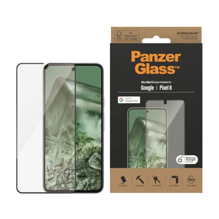 Panzerglass Ultra Wide Fit Tempered Glass Screen Protector For Google