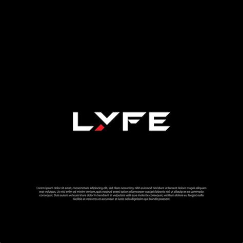 Premium Vector Vector Life Text Logo Design