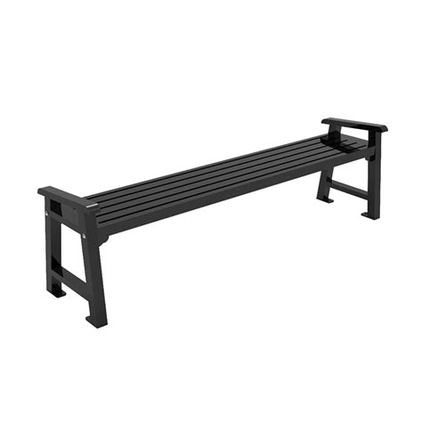 Backless Metal Bench Cal 701b Park And Garden Bench