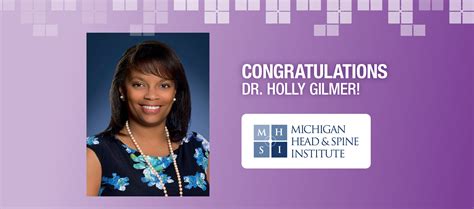 Dr Holly S Gilmer Elected Chair Of Michigan Board Of Medicine Michigan Head And Spine