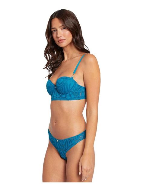 Soutien Gorge Ampliforme Coques Moul Es Salome Morgan Lingerie Bleu Kiabi