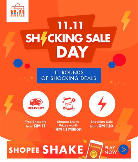 11 11 Shocking Sale Day 11 Rounds Of Shocking Sales Shopee Malaysia