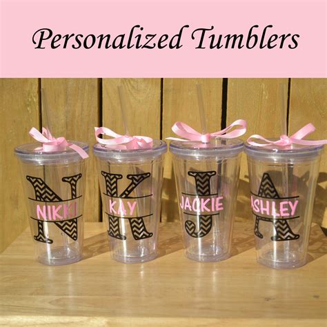 Personalized Bridesmaid Tumblers Glass Set By Personalizedtsbyj