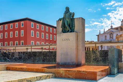 Statue Of Francisco Goya In Zaragoza Spain Stock Image Image Of