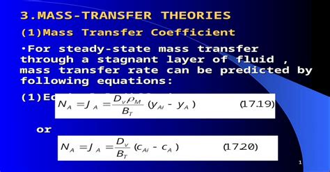 Download Ppt Powerpoint 1 3mass Transfer Theories 1mass Transfer