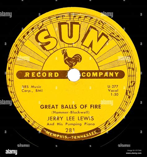 Rare Tours Sun Record Label N Jerry Lee Lewis Great