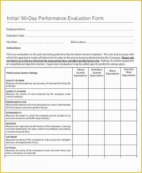 360 Evaluation Template Free