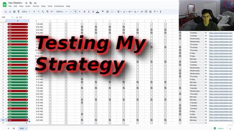 How I Backtest My Trading Strategy With Google Sheets Smc Youtube