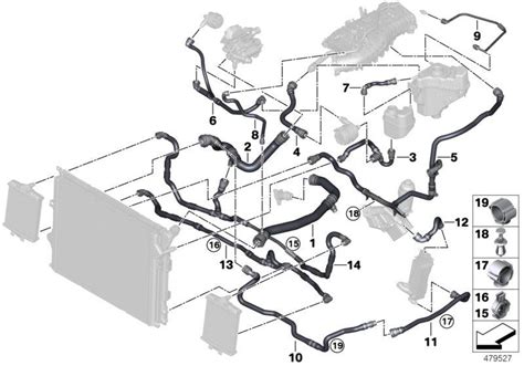 17129845173 Flexible Culasse Vase D Expansion Refroidissement Flexibles Système D’origine