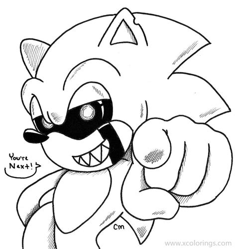 Sonic Exe Coloring Pages Fan Fiction Artofit