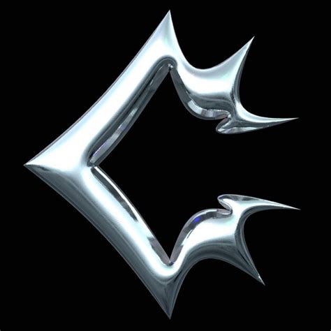 Premium Photo 3d Chrome Letter