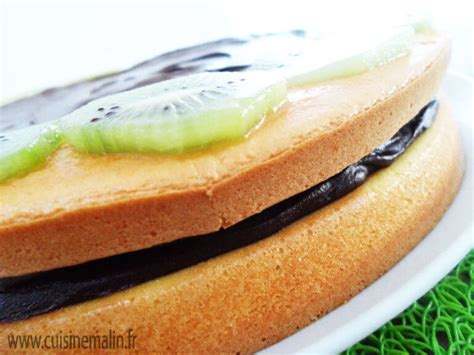 Gâteau Kiwis Chocolat Noir facile par Cuisine Malin