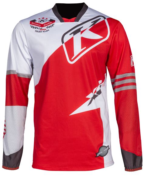 Klim Mens Redwhite Xc Dirt Bike Jersey Mx Atv Motocross Off Road 2016