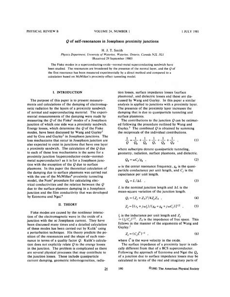 PDF Of Self Resonances In Josephson Proximity Junctions DOKUMEN TIPS