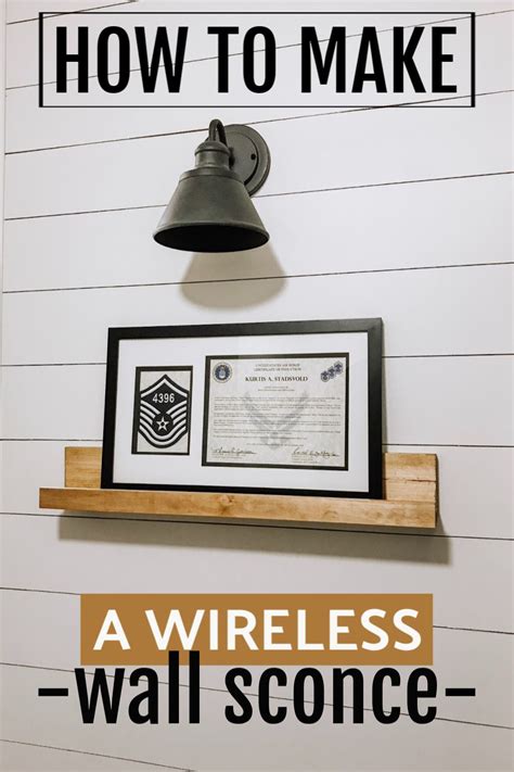 Diy Wireless Wall Sconce Artofit