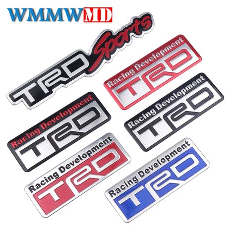 3d Metal Trd Sportivo Emblem Decal Toyota Racing Development Sticker 7 X 1 Car And Truck Decals