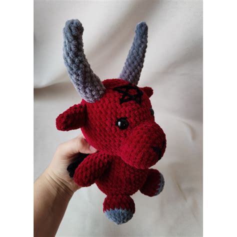 Crochet Baphomet Plush Pattern Baphomet Amigurumi Inspire Uplift
