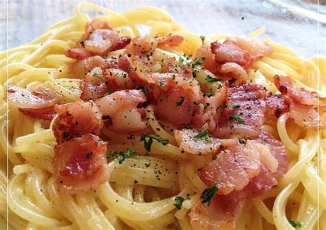 Carbonara Without Heavy Cream Recipe By Cookpadjapan Cookpad