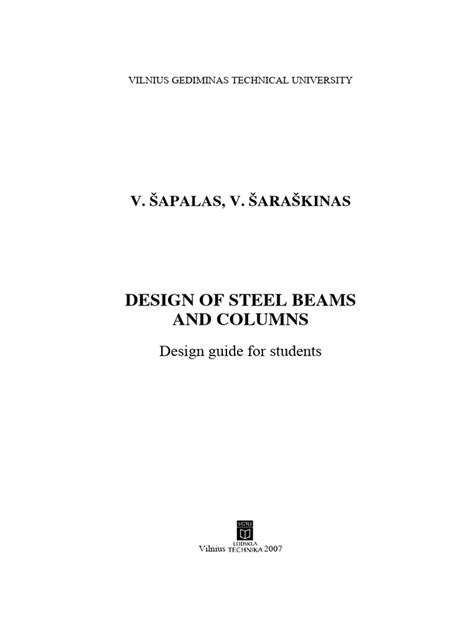 (En) Design of A Steel Beams and Columns | PDF | Buckling | Beam ...