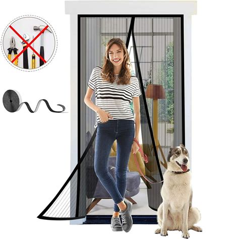 Magnetic Screen Door Fit Door Size 37 X 81 Inch Max Screen Size 39 X 82 Magnet Screen