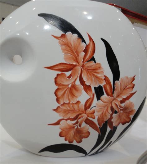 Peinture Sur Porcelaine Vase En Porcelaine Coquelicots Peinture