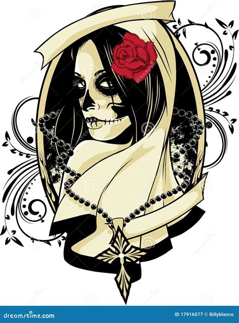 La Calavera Catrina Stock Vector Illustration Of Calavera 17916077
