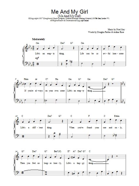 Noel Gay Me And My Girl Sheet Music PDF Notes Chords Broadway Score Piano Vocal Guitar