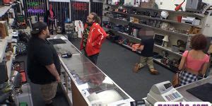 Black Babe Shows Off Big Tits And Railed By Pawn Keeper Porn Videos