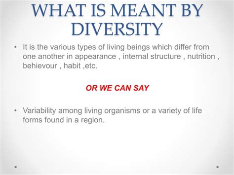 Diversity In Living Organisms Ppt