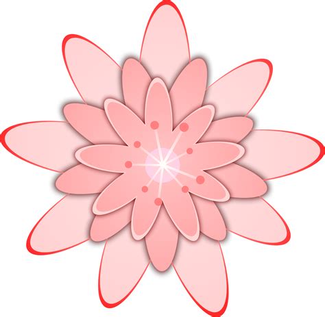 Pink Flower Clip Art Clipart Best