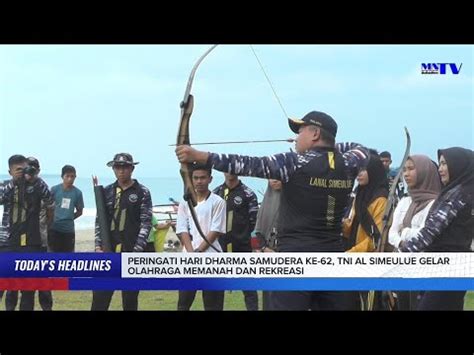 Peringati Hari Dharma Samudera Ke 62 TNI AL Simeulue Gelar Olahraga