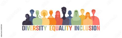 Diversity Equality Inclusion Banner Stock Vector Adobe Stock