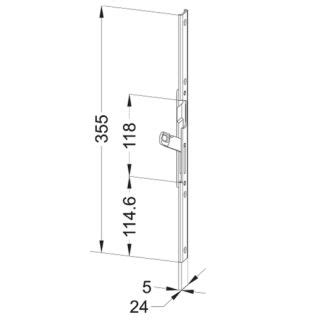 WINKHAUS * Schliessblech SB Türfänger U2403 LS FachP4024, 19,83