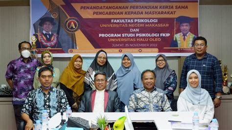 Psikologi Fkip Uho Kendari Gandeng Universitas Negeri Makassar Lakukan