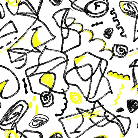 Premium Photo Abstract Scribbles On White Background Seamless Pattern