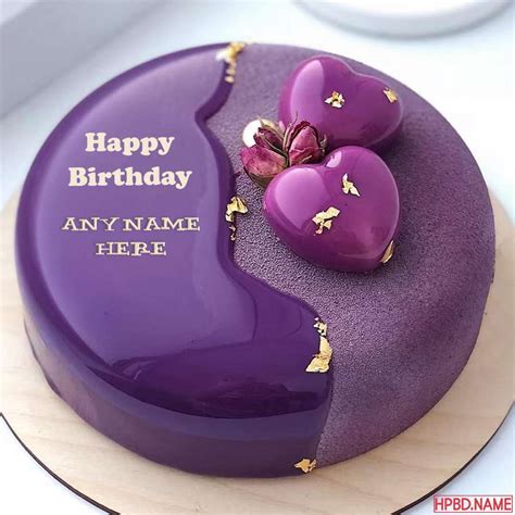 Purple Birthday Cake