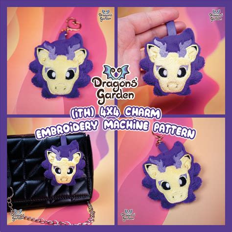 Ith Chinese Dragon Charm Pattern Dragons Garden