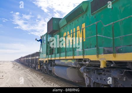 The longest train in the world. Iron ore train near Zouerat Mauritania ...