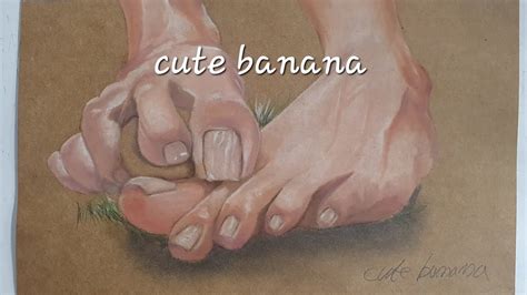 Toe Drawing How To Draw Toes Oil Pastel Youtube