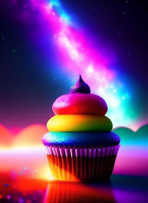 Download Galaxy Rainbow Cupcake Royalty Free Stock Illustration