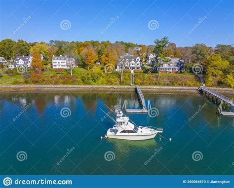 Historic Building In York Harbor Maine Usa Stock Photo Image Of