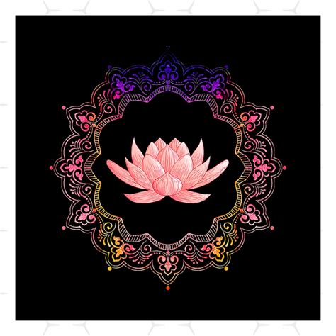 Lotus Svg Flower Svg Lotus Shirt Svg Lotus Pattern Svg B Inspire