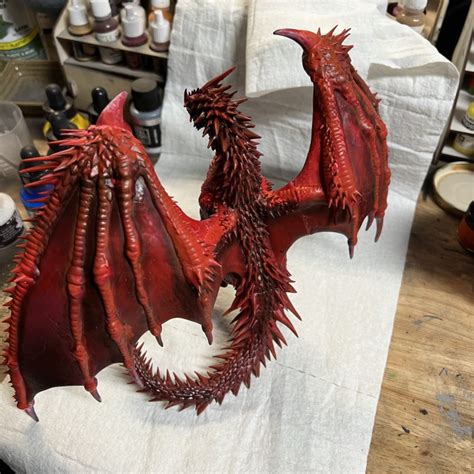 3d Print Of Ancient Red Dragon By Johnoffenhartz