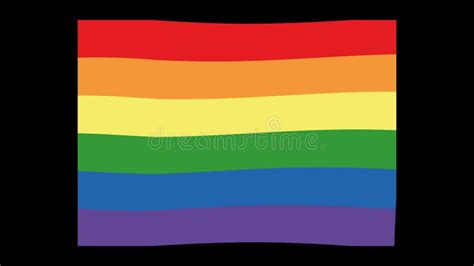 Looped Animation Of The Gay Pride Flag Waving Stock Video Video Of Symbol Movement