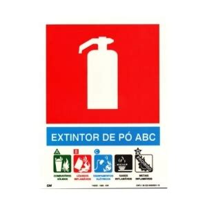 Placa Extintor Abc Descri O Fotoluminescente Certificada