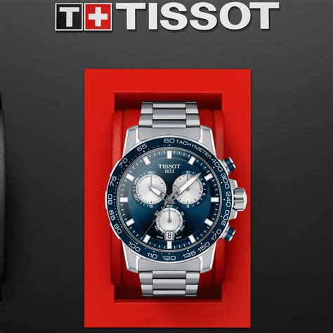 Tissot Supersport Chrono Blue Dial Stainless Steel Band New York