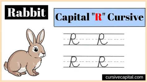 Capital R in Cursive Worksheet and Tutorial